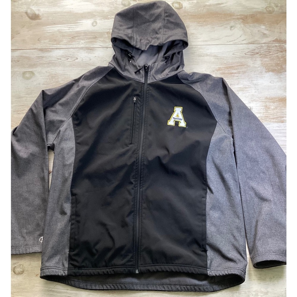 Holloway Adult XL Black Gray Soft Shell‎ Hooded Jacket A Logo
Appalachian State